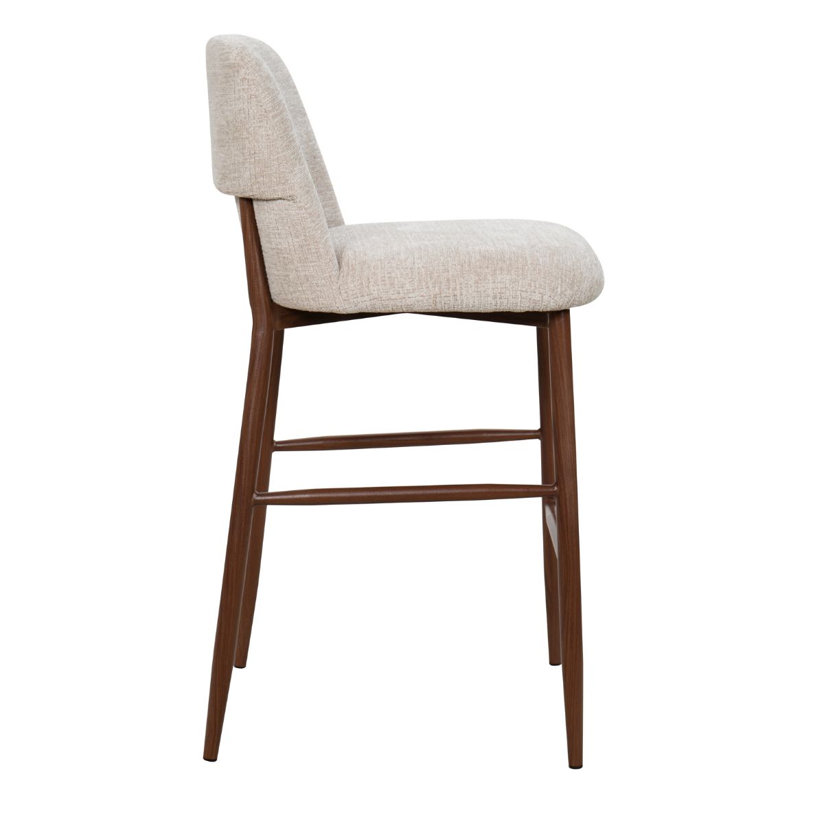 DL SAVANNA Beige elegant Upholstered indoor bar stool